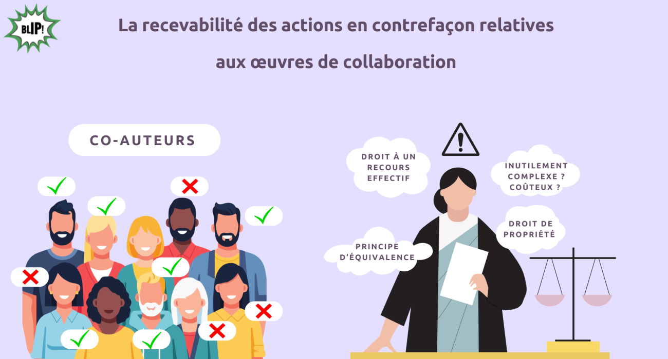 La recevabilité des actions en contrefaçon des auteurs d’œuvres de collaboration